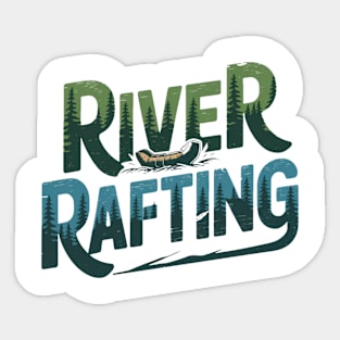 River Rafting Sticker